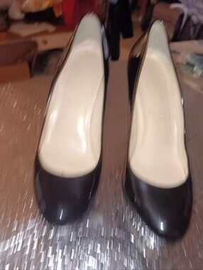 Christian Louboutin Black Patent Leather Stilettos With Platform EU 39 US 8.5-9